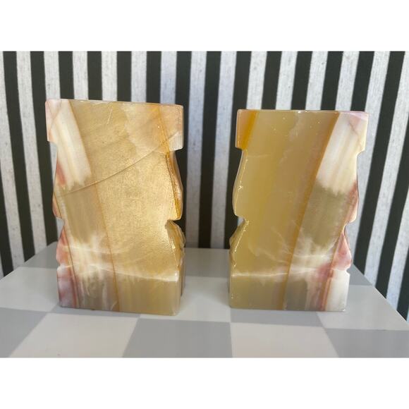 Pair of Aztec Onyx Bookend - Picture 6 of 9